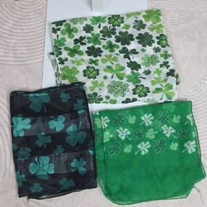 Set of Three Shamrock Scarves